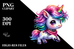 Baby Unicorn Cool Haircut PNG Product Image 2