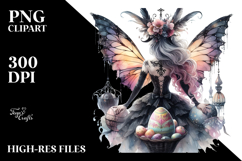 Gothic Fairy with Easter Egg PNG Product Image 2