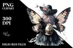 Gothic Fairy with Easter Egg PNG Product Image 2