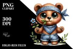 Funny Flower Bandana Clipart Product Image 2