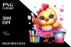 Smiling Baby Rooster Bucket PNG Product Image 2
