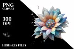 Glossy Sunflower with Golden Insertions, High-Resolution Product Image 2