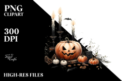 Halloween Gargoyle Candle PNG Product Image 2