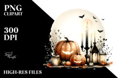Halloween Gargoyle Candle PNG Product Image 2