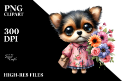 Expressive Baby Dog Sublimation Sticker Product Image 2