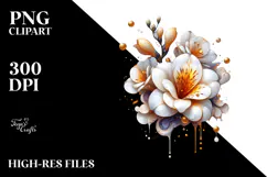 Abstract Glossy Freesia, Transparent PNG Product Image 2