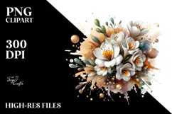 Freesia with Golden Insertions, Transparent PNG Product Image 2