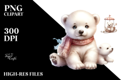 Baby Polar Bear, PNG Product Image 2