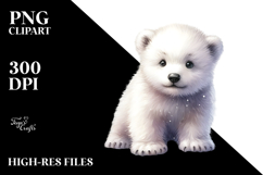 Baby Polar Bear, PNG Product Image 2