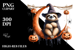 Sloth on Half Moon, Transparent PNG Product Image 2