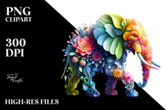 Vibrant Plant Elephant, PNG Product Image 2