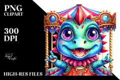 Crazy Eyes Baby Dinosaur, PNG Product Image 2