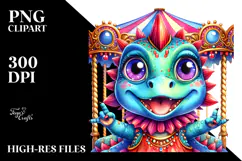 Crazy Eyes Baby Dinosaur, PNG Product Image 2