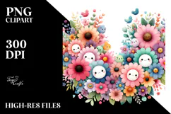 Colorful Flower Flowers PNG Product Image 2