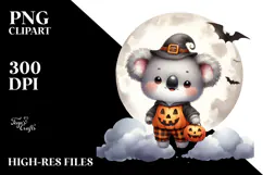 Cute Baby Koala for Halloween PNG Product Image 2