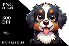 Crazy Bernese Mountain Dog Baby, Transparent PNG Product Image 2