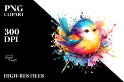 Colorful Bird, Playful PNG Product Image 2