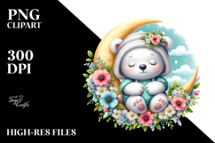 Cute Baby Polar Bear Dressed for Summer Product Image 2