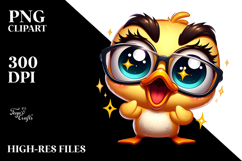 Cute Cartoon Duck PNG Product Image 2
