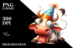 Silly Party Hat with Large Udder, Transparent PNG Product Image 2