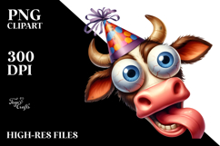 Silly Party Hat with Large Udder, Transparent PNG Product Image 2