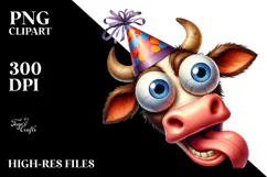 Silly Party Hat with Large Udder, Transparent PNG Product Image 2