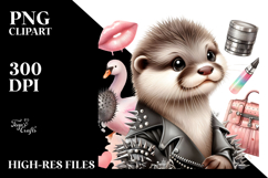 Baby Otter, High-Quality PNG Product Image 2