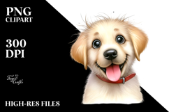 Watercolor Cute Labrador Retriever PNG Product Image 2