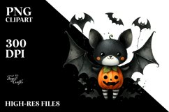 Funny Haloween Bat Centered | Clipart Product Image 1