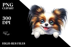 Crazy Cute Fur Enthusiastic Papillon | Sublimation | Clipart Product Image 1