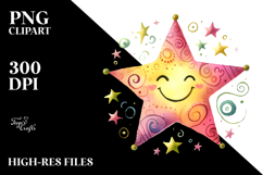 Simple Whimsical Star, Transparent PNG Product Image 2