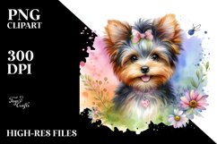 Colorful Cute Watercolor Yorkipoo Product Image 1