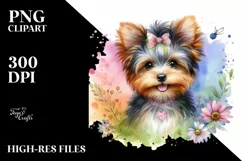 Colorful Cute Watercolor Yorkipoo Product Image 1