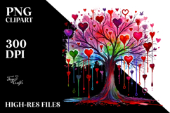 Simple Tree with Hearts, Transparent PNG Product Image 2
