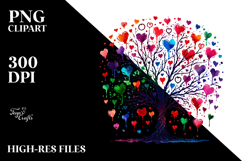 Colorful Tree Sketches PNG Product Image 2