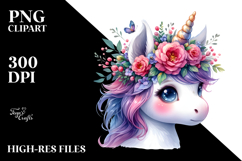 Running Cute Unicorn, PNG Product Image 2