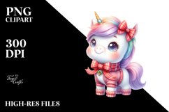 Pastell Baby Unicorn Clipart Product Image 3