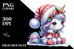 Pastell Baby Unicorn Clipart Product Image 3