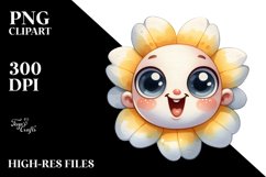 Funny Expressive Flower,Transparent PNG Product Image 3