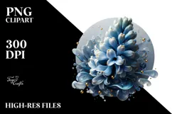 Abstract Golden Hyacinth PNG Product Image 2