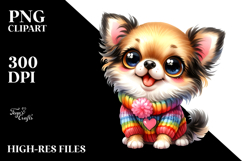 Cute Cartoon Chihuahua PNG Product Image 2