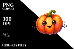 Funny Vibrant Watercolor Cute Pumpkin Product Image 2