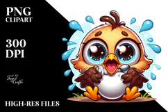 Cute Bird with Large Udder PNG Product Image 2
