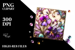 Watercolor Luxury Flower Splash Clipart Product Image 1