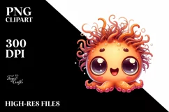 Crazy Baby Octopus Clipart Product Image 1