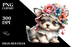 Digital Baby Deer Sleeping on Flower PNG Product Image 2