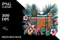 Vintage Suitcase, T-Shirt Vector PNG Product Image 2