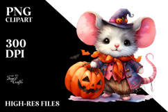 Baby Mouse Halloween Pumpkin | Clipart Product Image 2