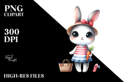 Rabbit Beach Expressive | Clipart Product Image 2