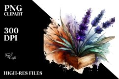 Abstract Wooden Stained Lavender Watercolor Splash Product Image 3